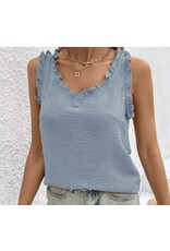 Miss sparkling Ruffle Trim Tank Miss sparkling Ruffle Trim Tank