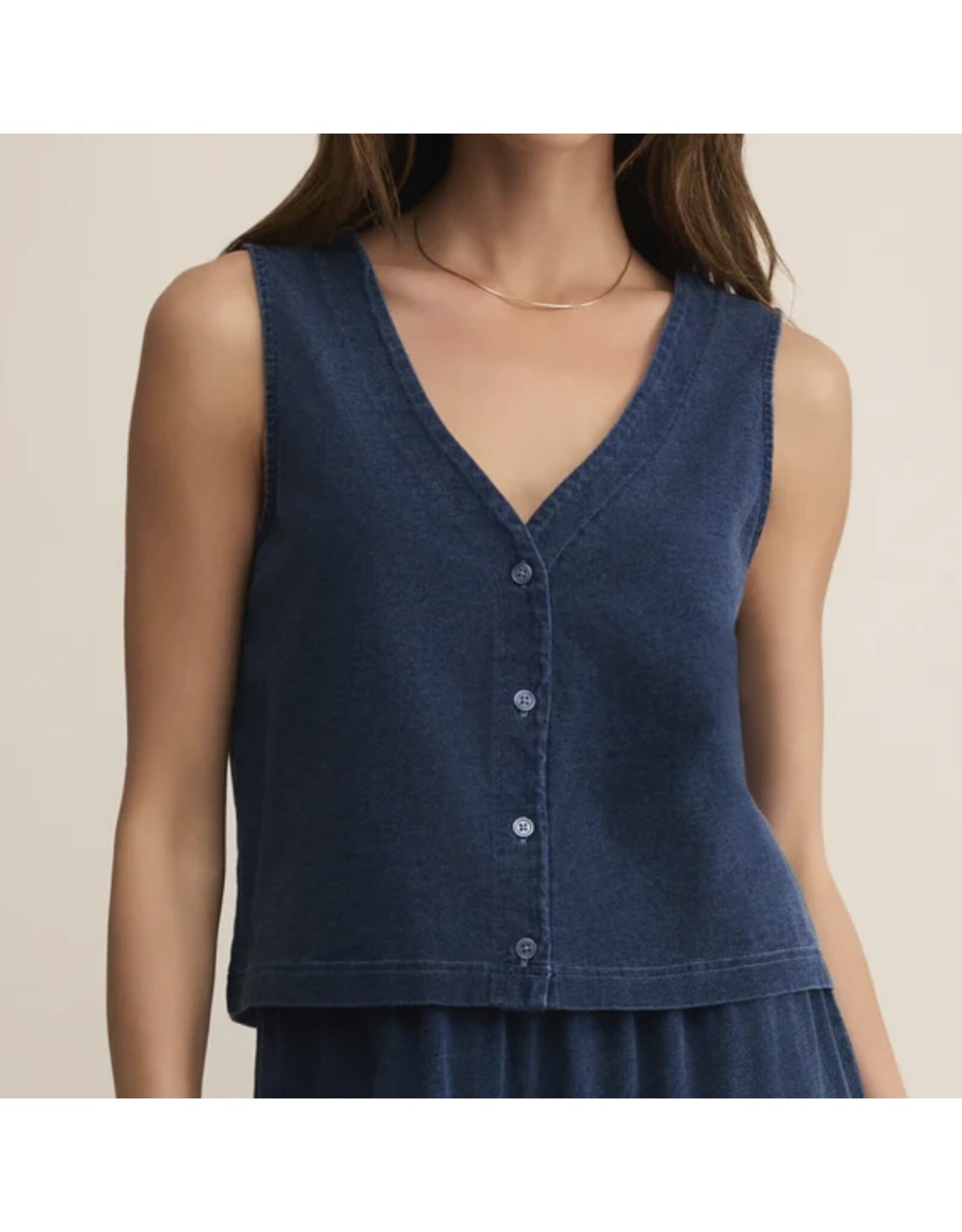 ZSupply ZSupply Solace Jersey Denim Top