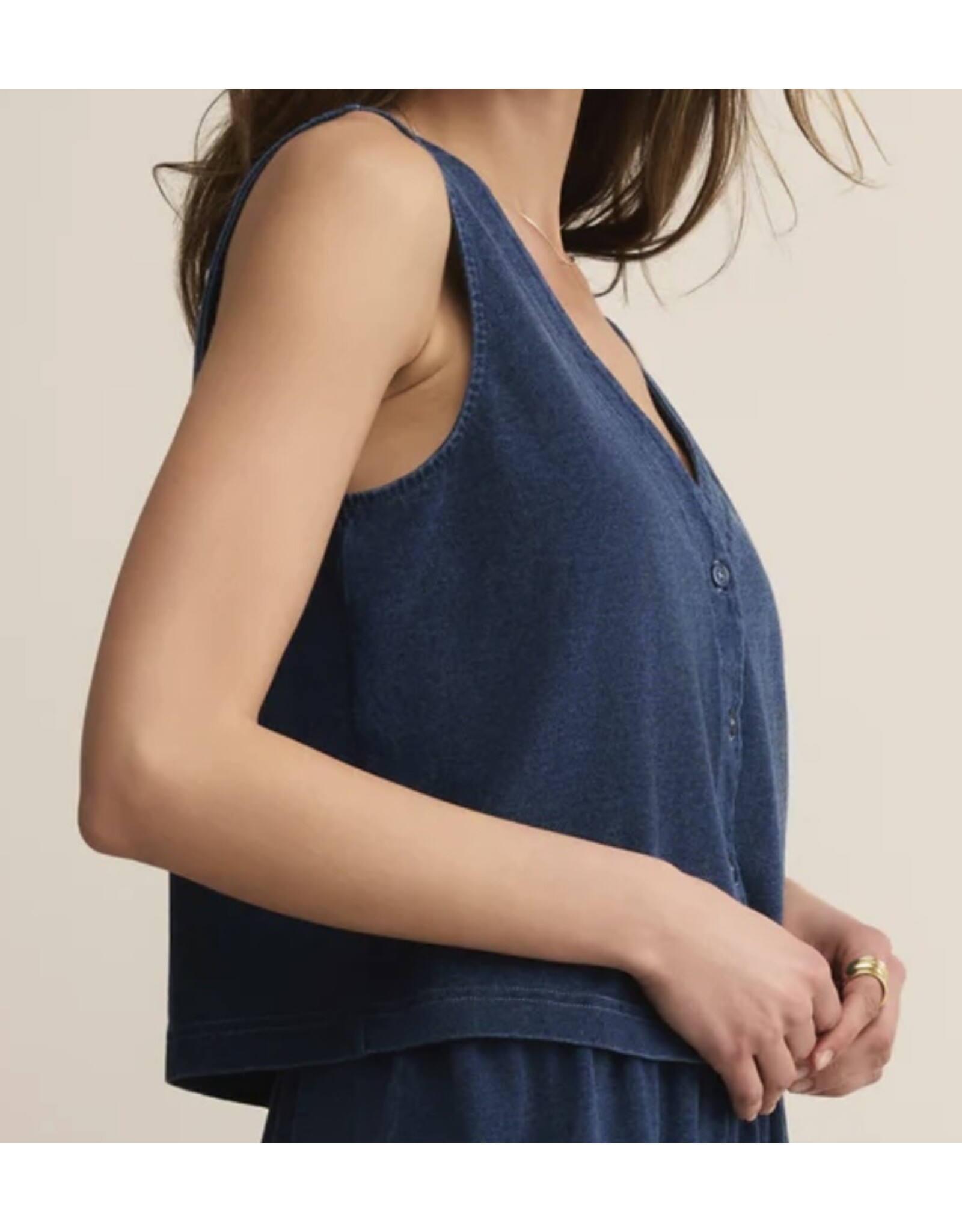 ZSupply ZSupply Solace Jersey Denim Top