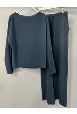 Seersucker wide leg pants