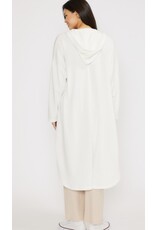 French terry hooded long cardi French terry hooded long cardi