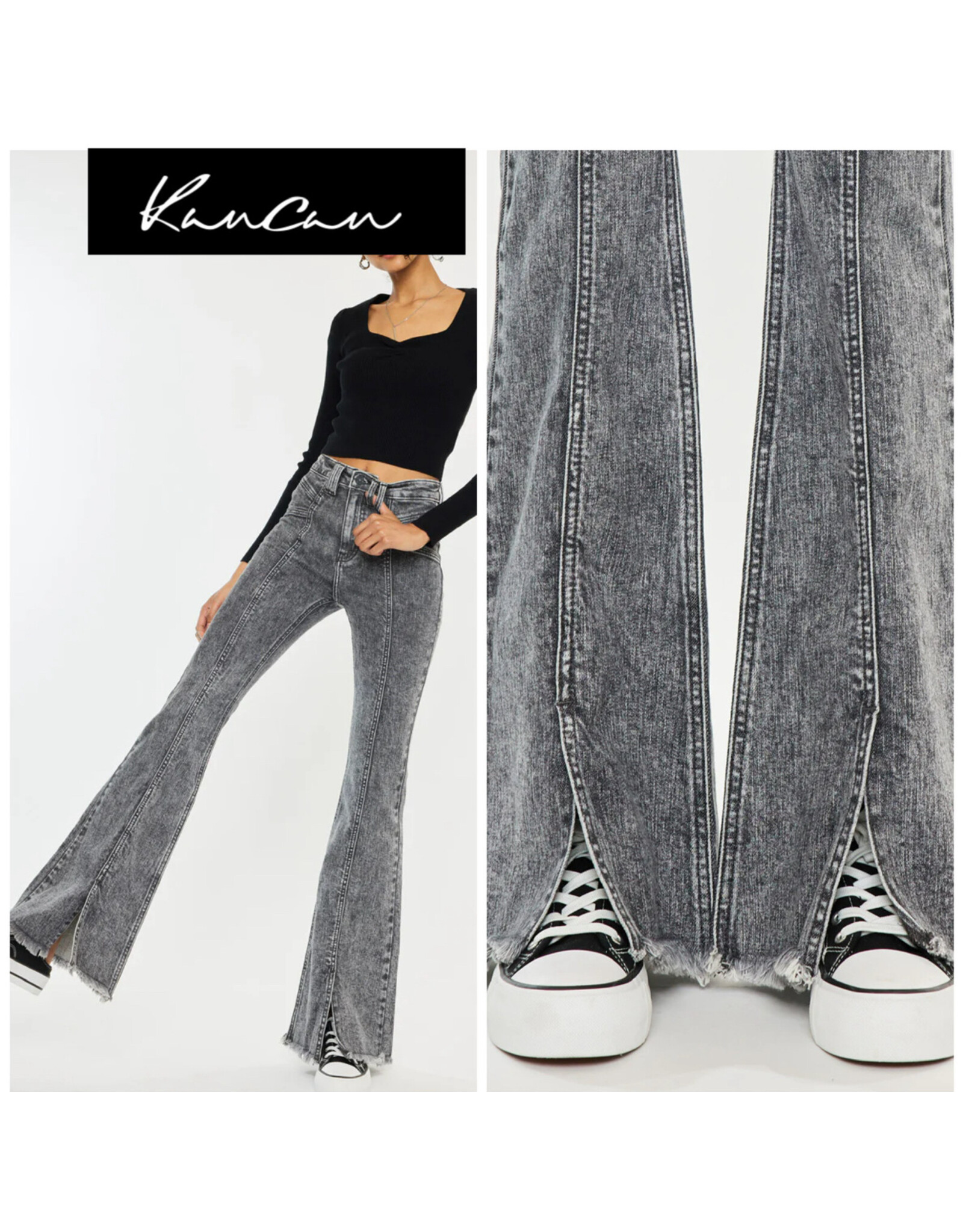 Kancan Lucine HR Flare Jeans