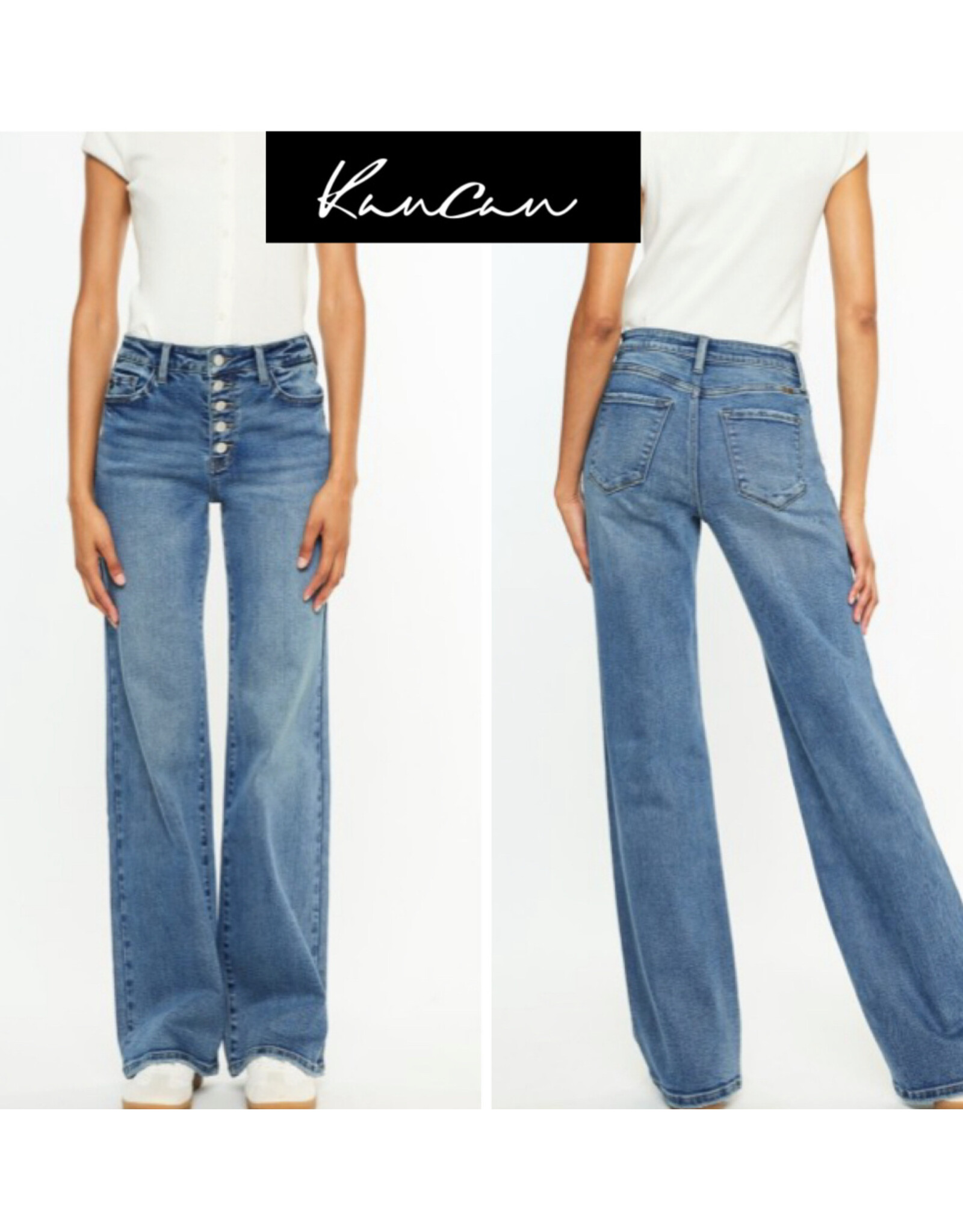 Kancan HR 90's Flare Jeans