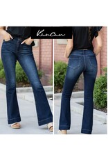 Kancan Roxanne HR Flare Dark Jeans