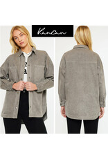 Kancan   Claire Oversized Shirt Jacket