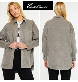 Kancan   Claire Oversized Shirt Jacket