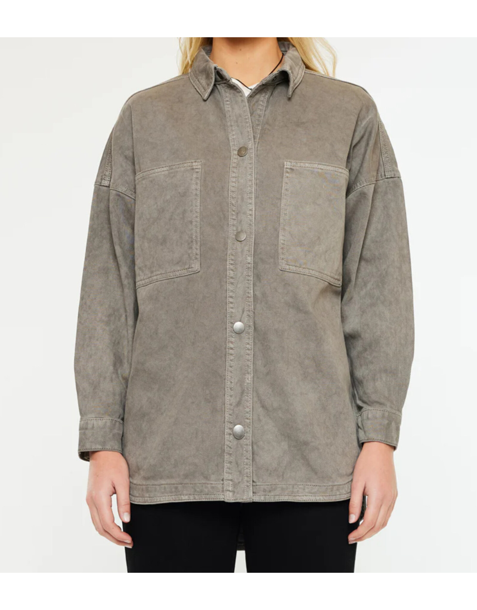 Kancan   Claire Oversized Shirt Jacket