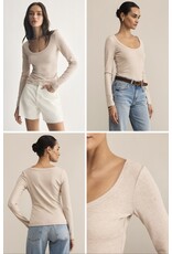 ZSupply Z SUPPLY 2nd Skin Scoop Neck Top