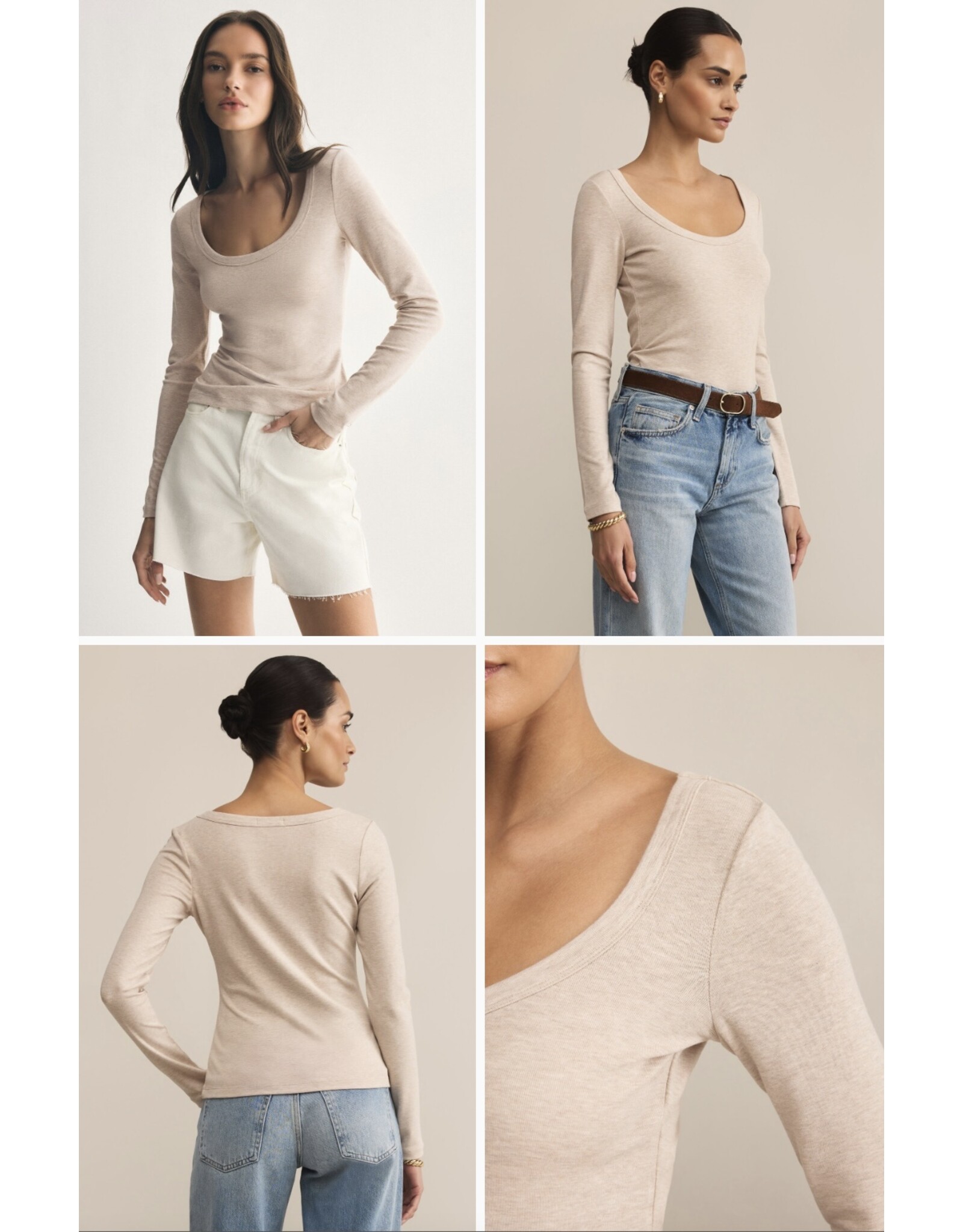 ZSupply Z SUPPLY 2nd Skin Scoop Neck Top