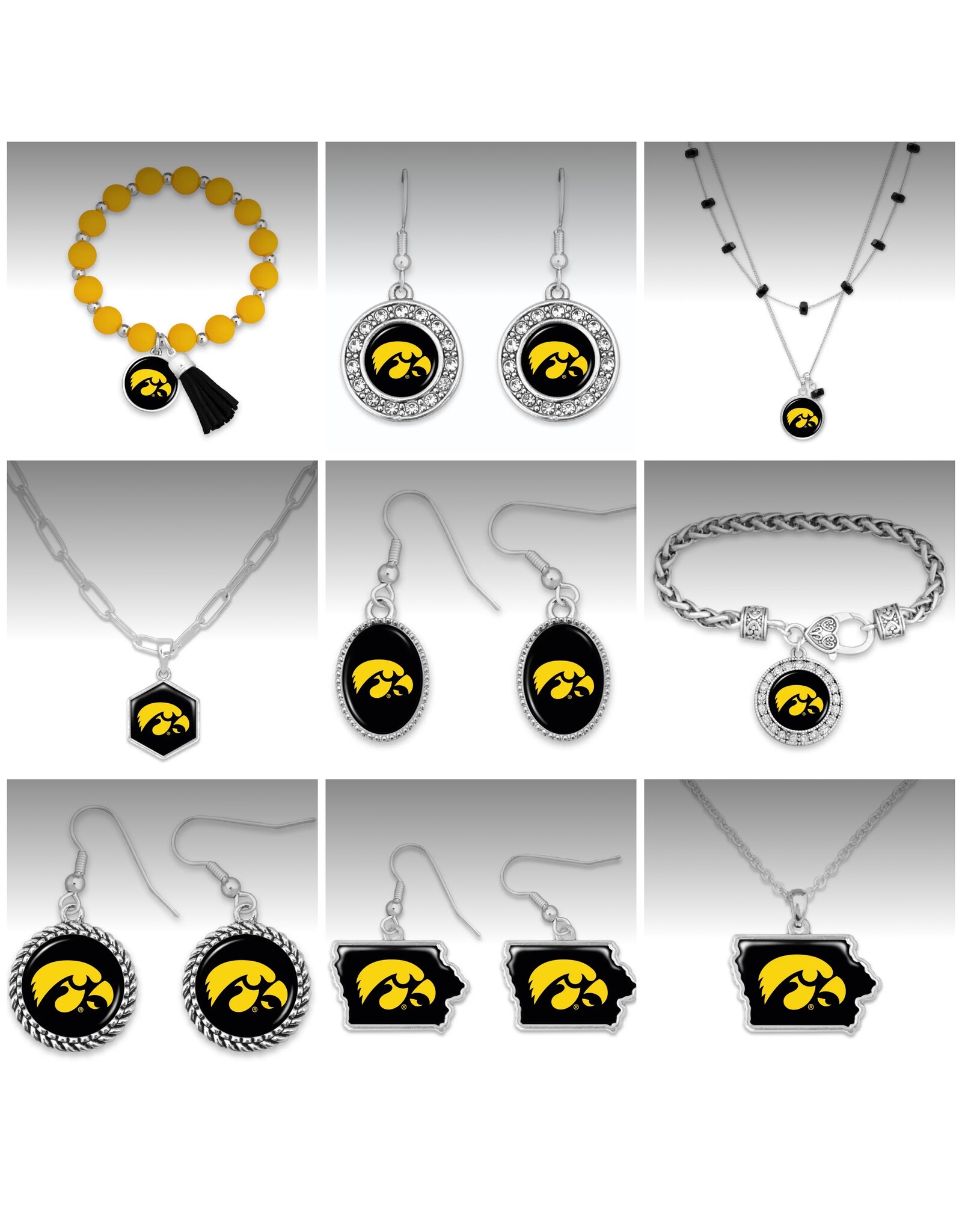 from the heart Iowa Hawkeye jewelry