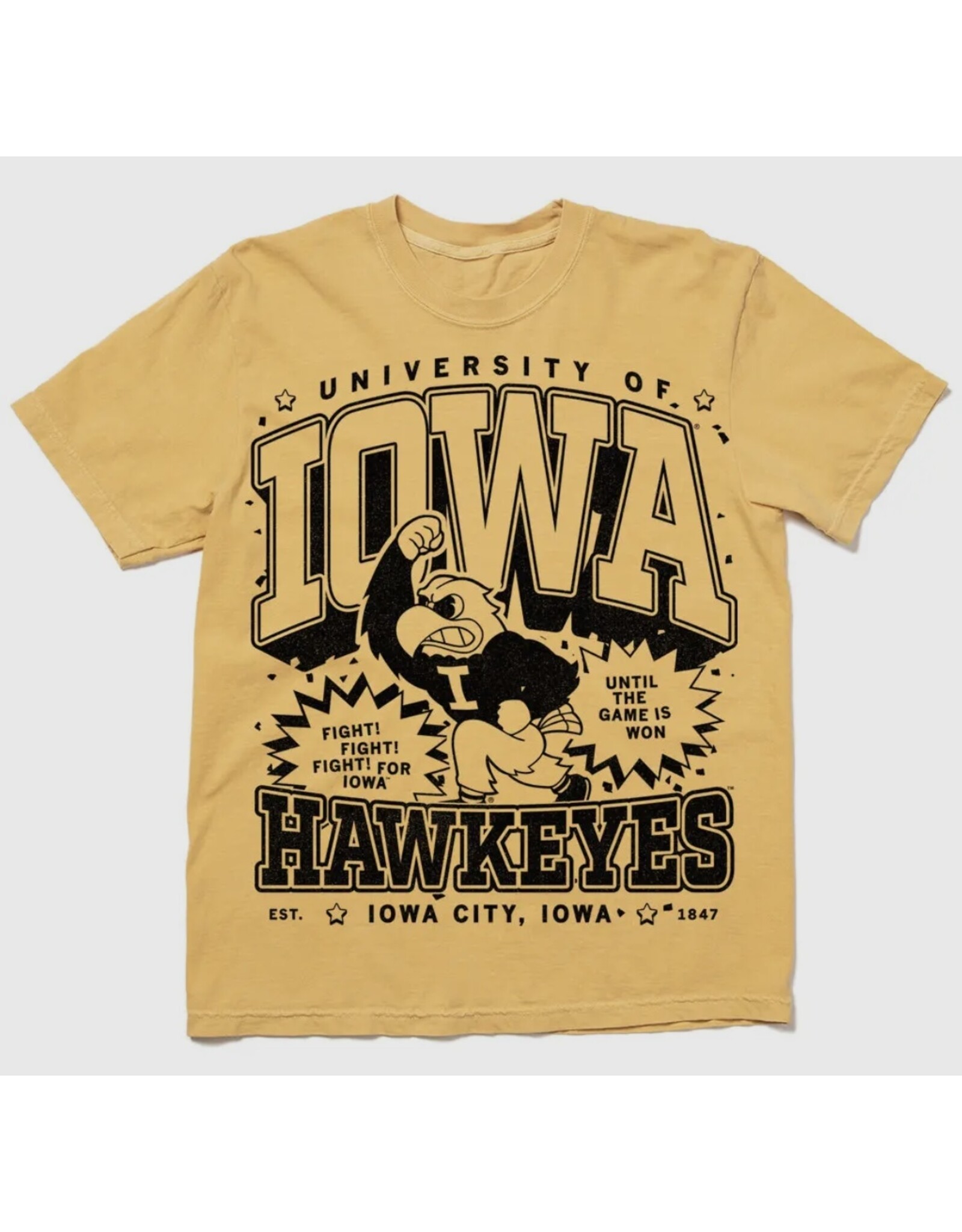 raygun Hawkeyes Heavyweight Mustard tee