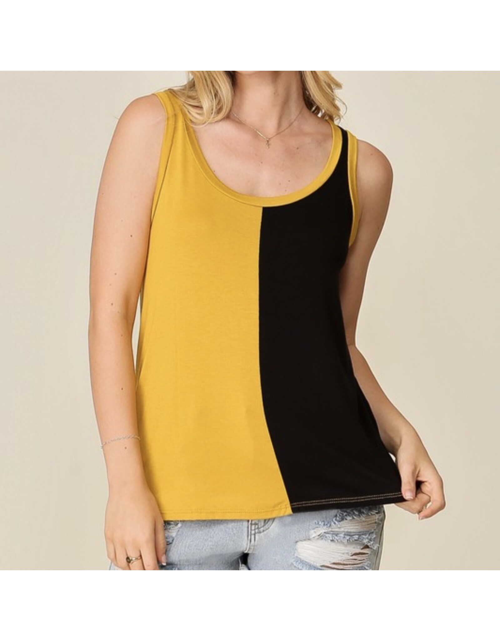 Game Day Black/Gold Split Tank