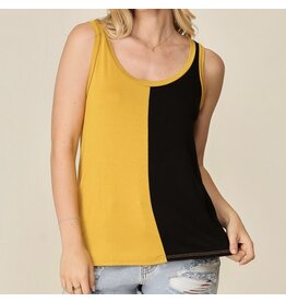Game Day Black/Gold Split Tank