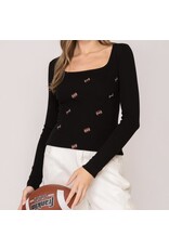 Game Day Football Patch Top