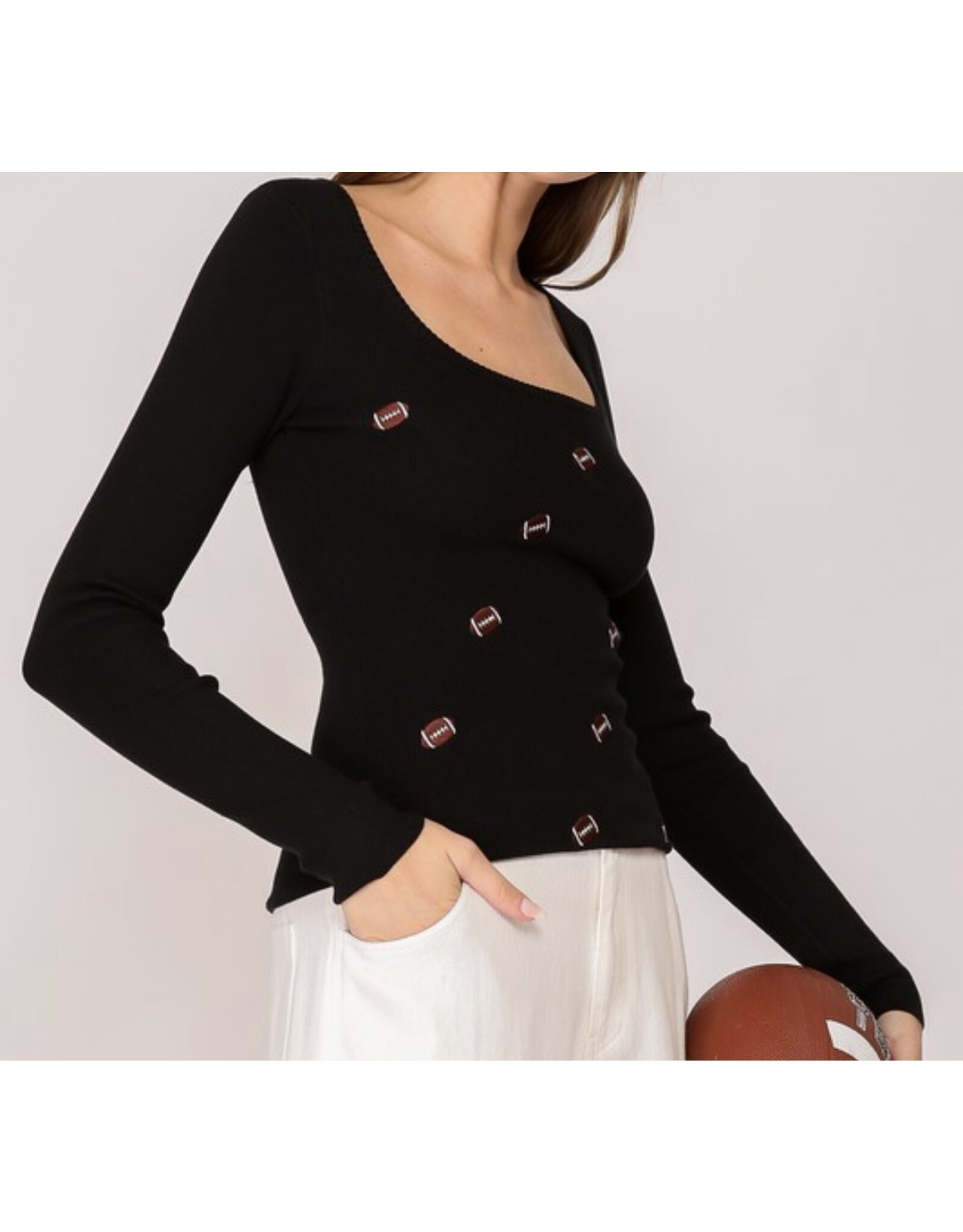 Game Day Football Patch Top