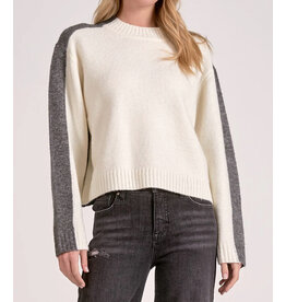 Elan Elan Colorblock Crewneck Sweater
