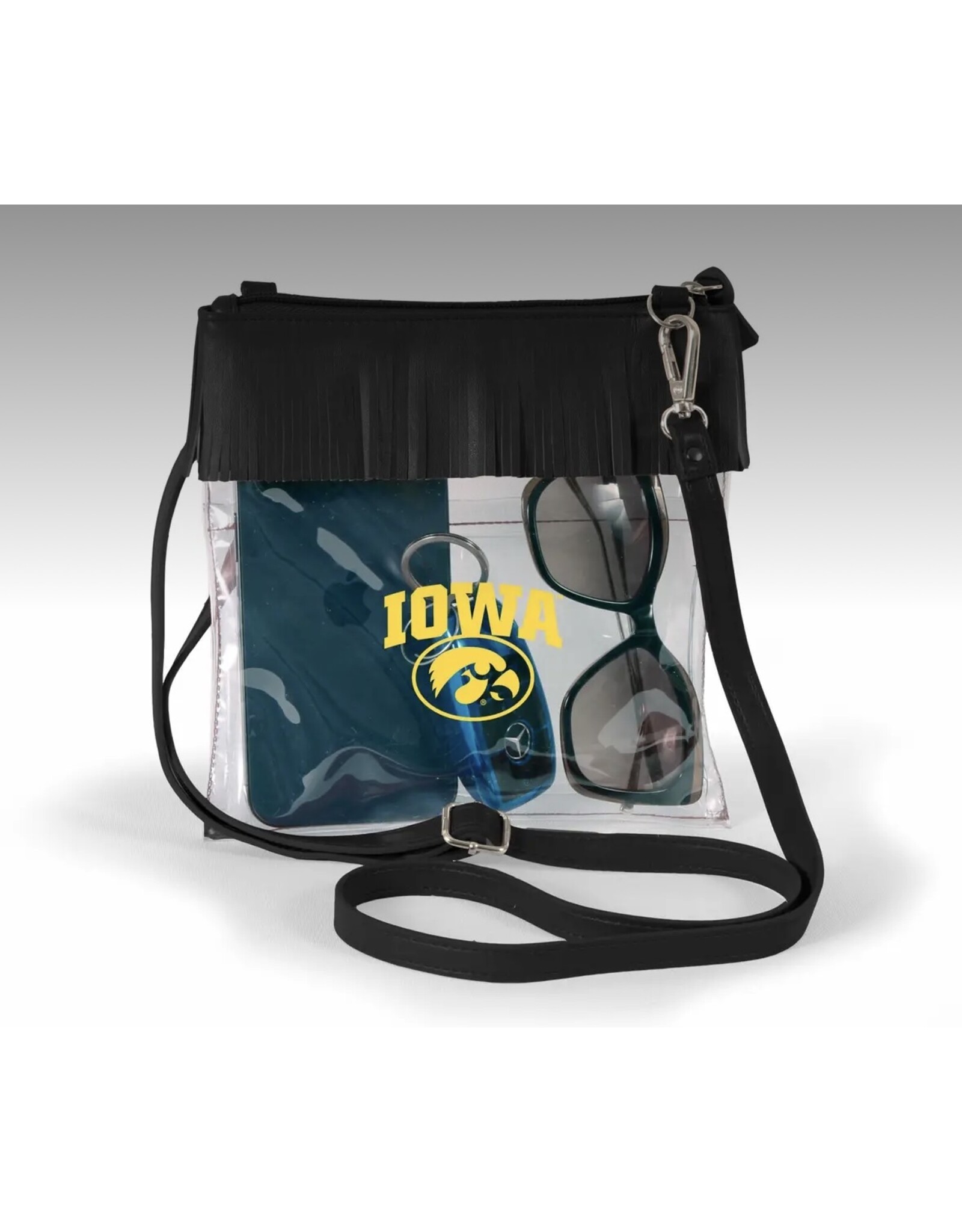 Iowa Clear Crossbody w/ Fringe