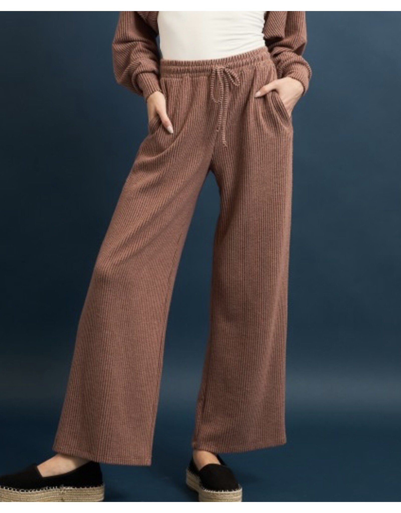 Brushed Wide Leg Pants