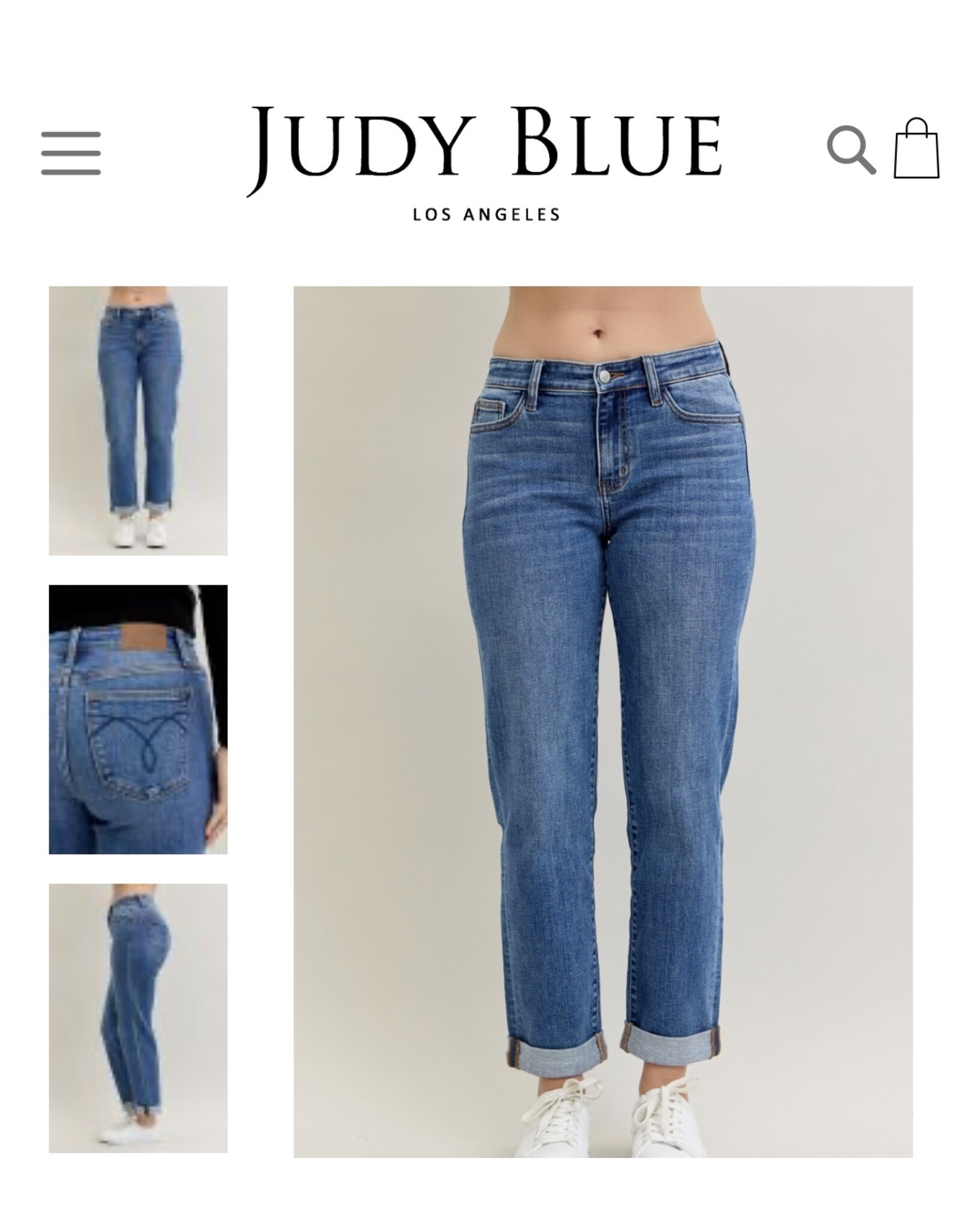 Judy Blue Judy Blue MR Boyfriend Classic Cuffed