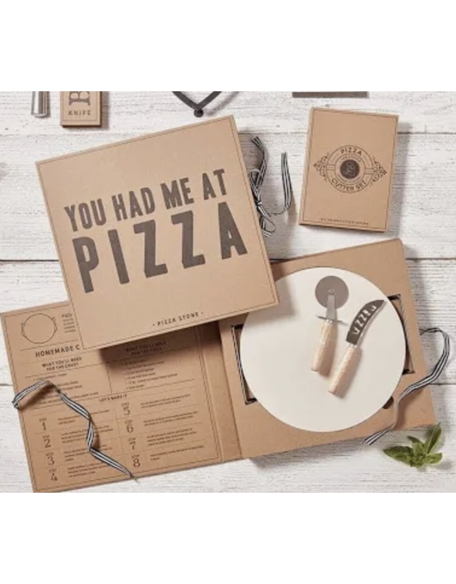 Santa Barbara Designs Pizza Stone Box Set
