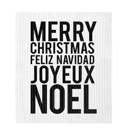 Organic Dish Cloth - Merry Christmas