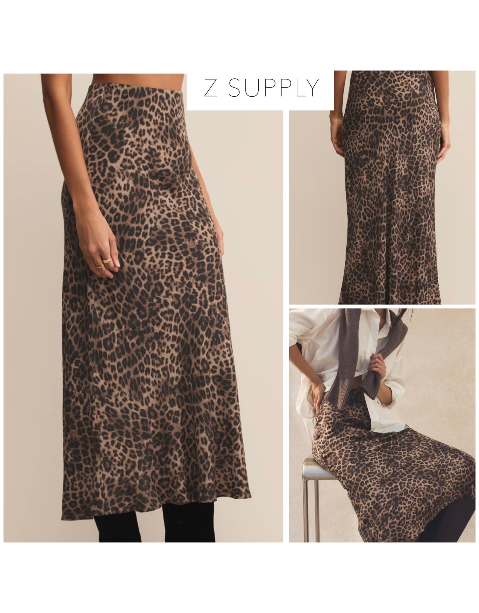 ZSupply ZSupply Izabel Leopard Skirt