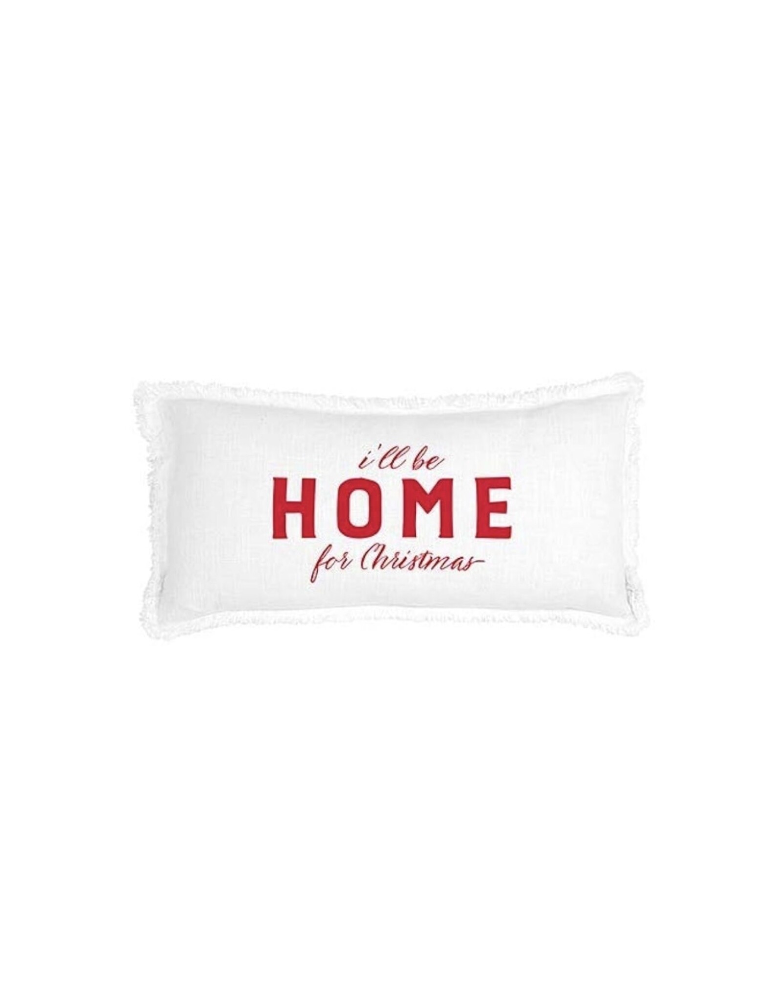 Santa Barbara Designs I'll be home for Christmas lumbar pillow