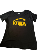 LATA Iowa Hawkeye football v-neck tee