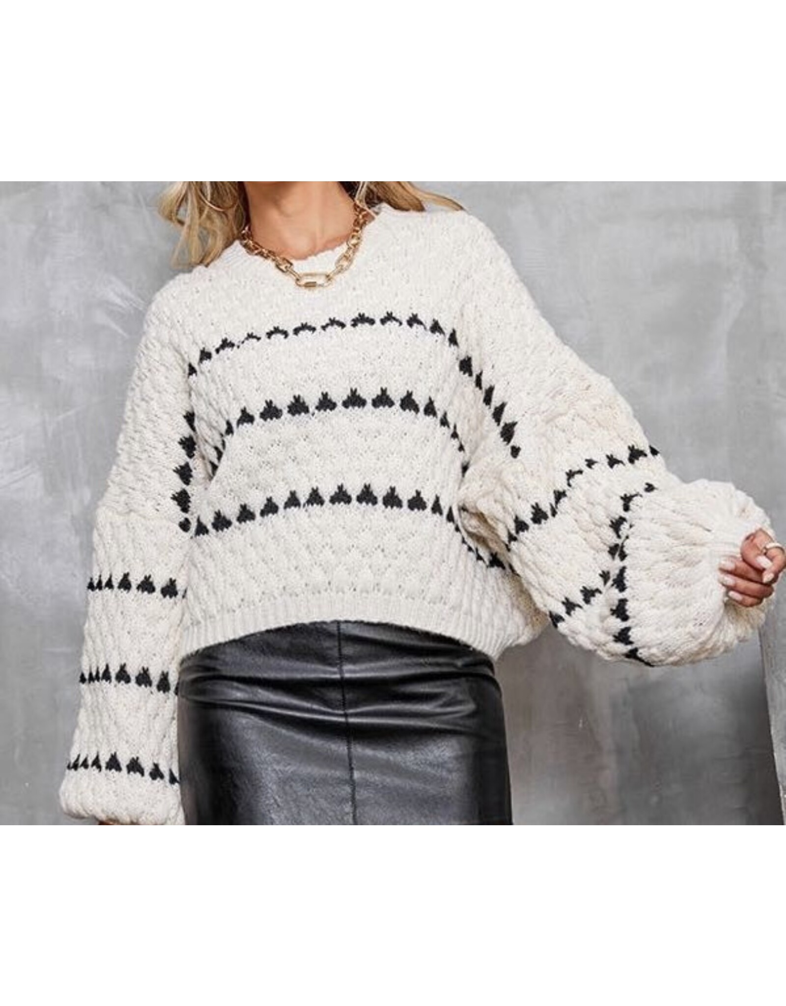 Miss sparkling Chunky Knit Sweater