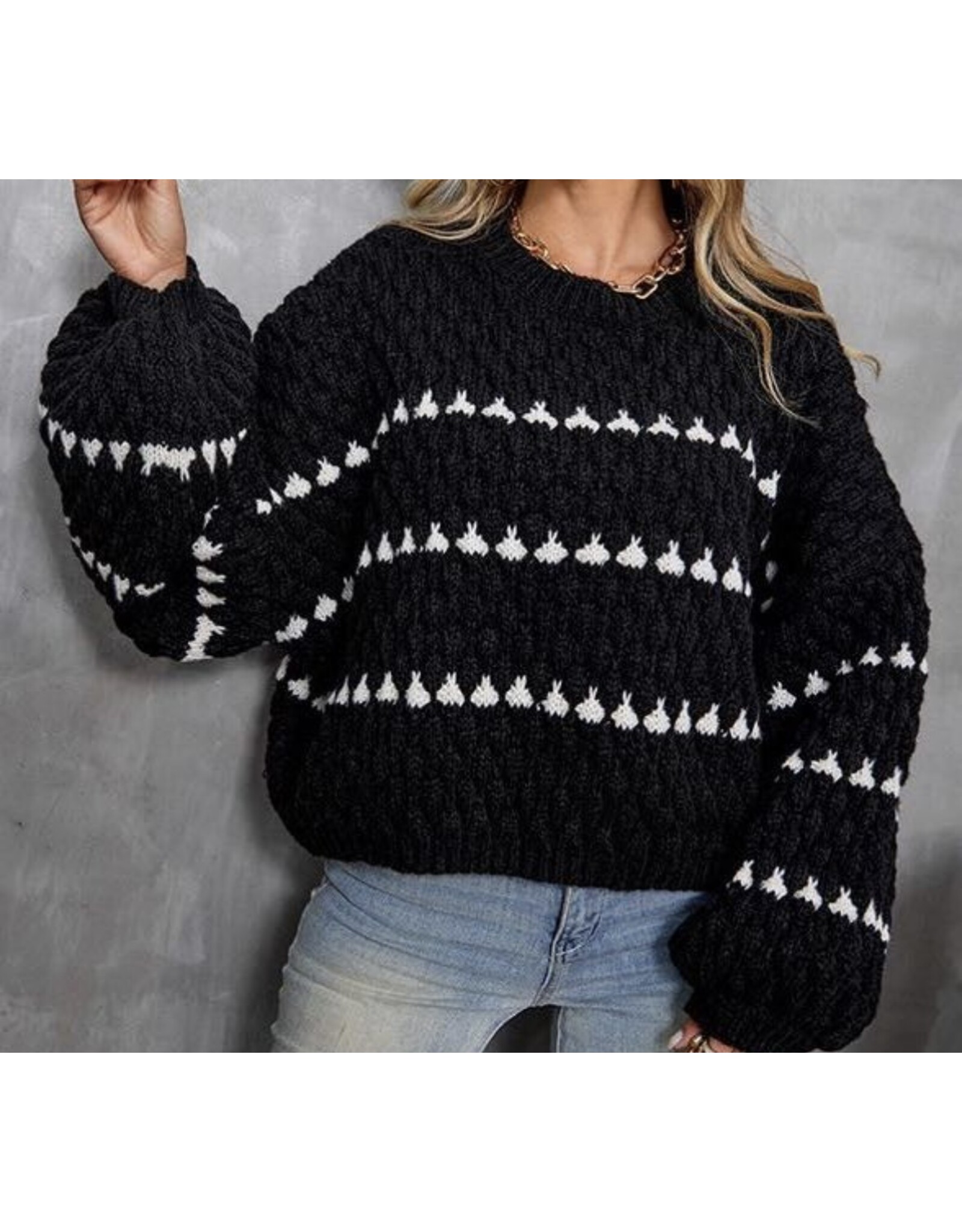 Miss sparkling Chunky Knit Sweater