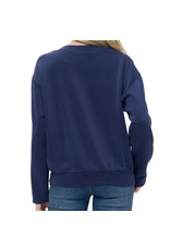 Ariella Navy & Ivory Stripe Sweatshirt