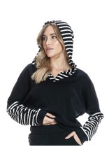Stripe Contrast Hoodie