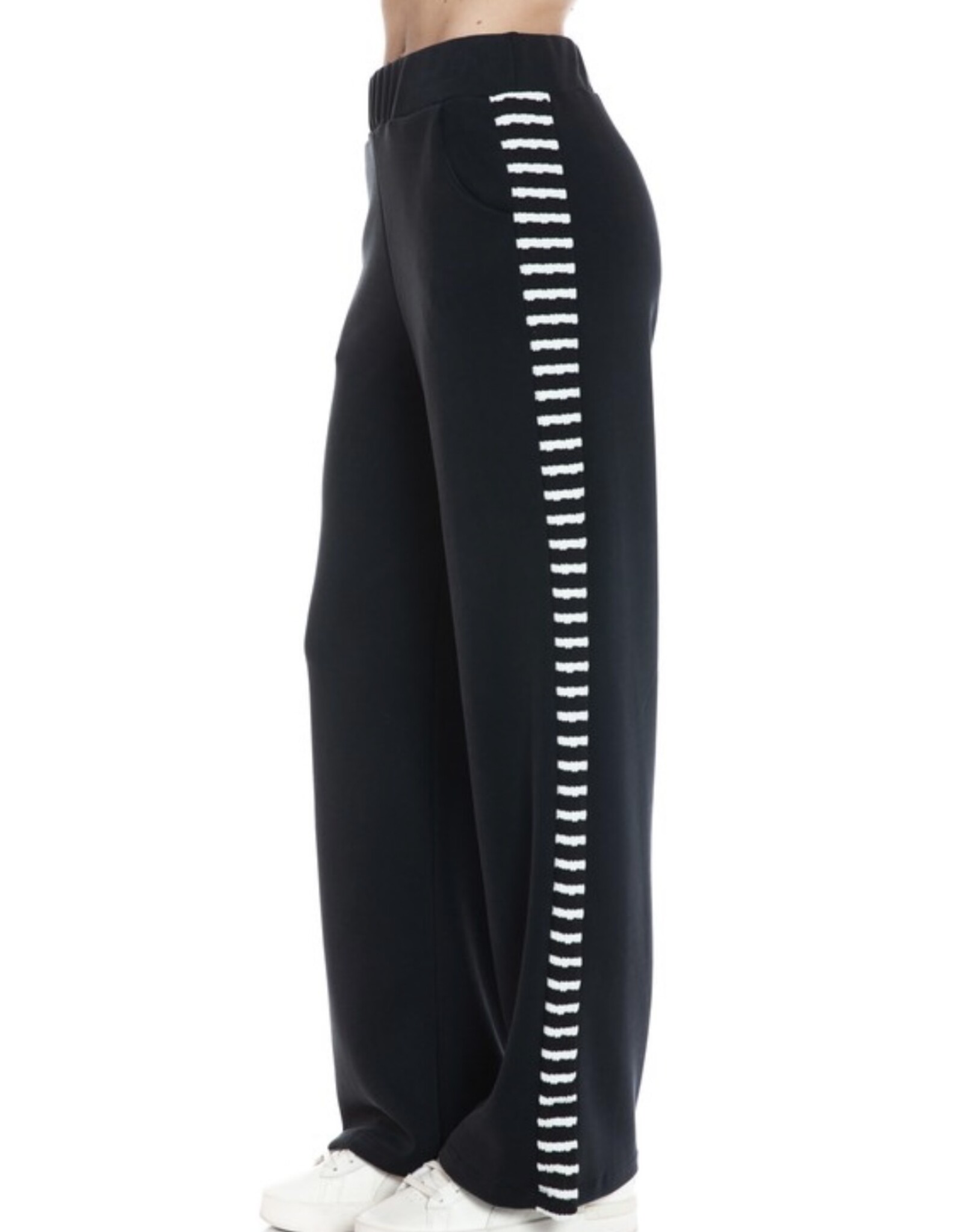 Ariella Straight pant w/ contrast striping
