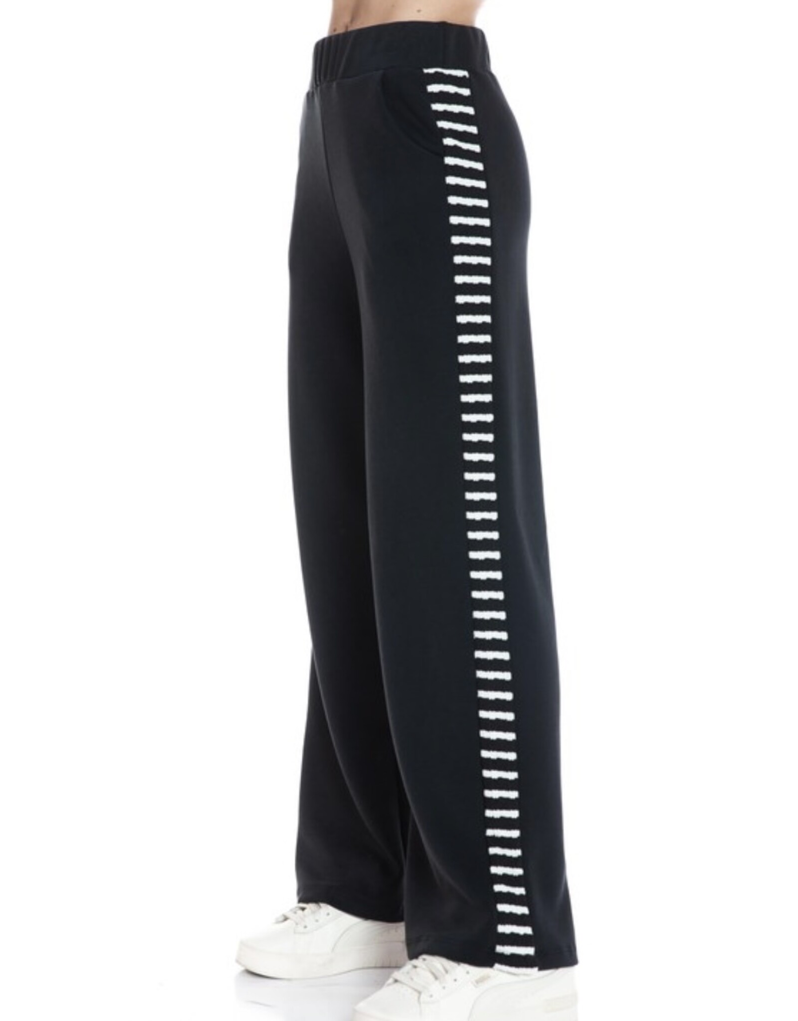 Ariella Straight pant w/ contrast striping