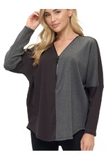 Colorblock dolman top