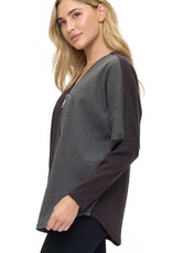 Colorblock dolman top