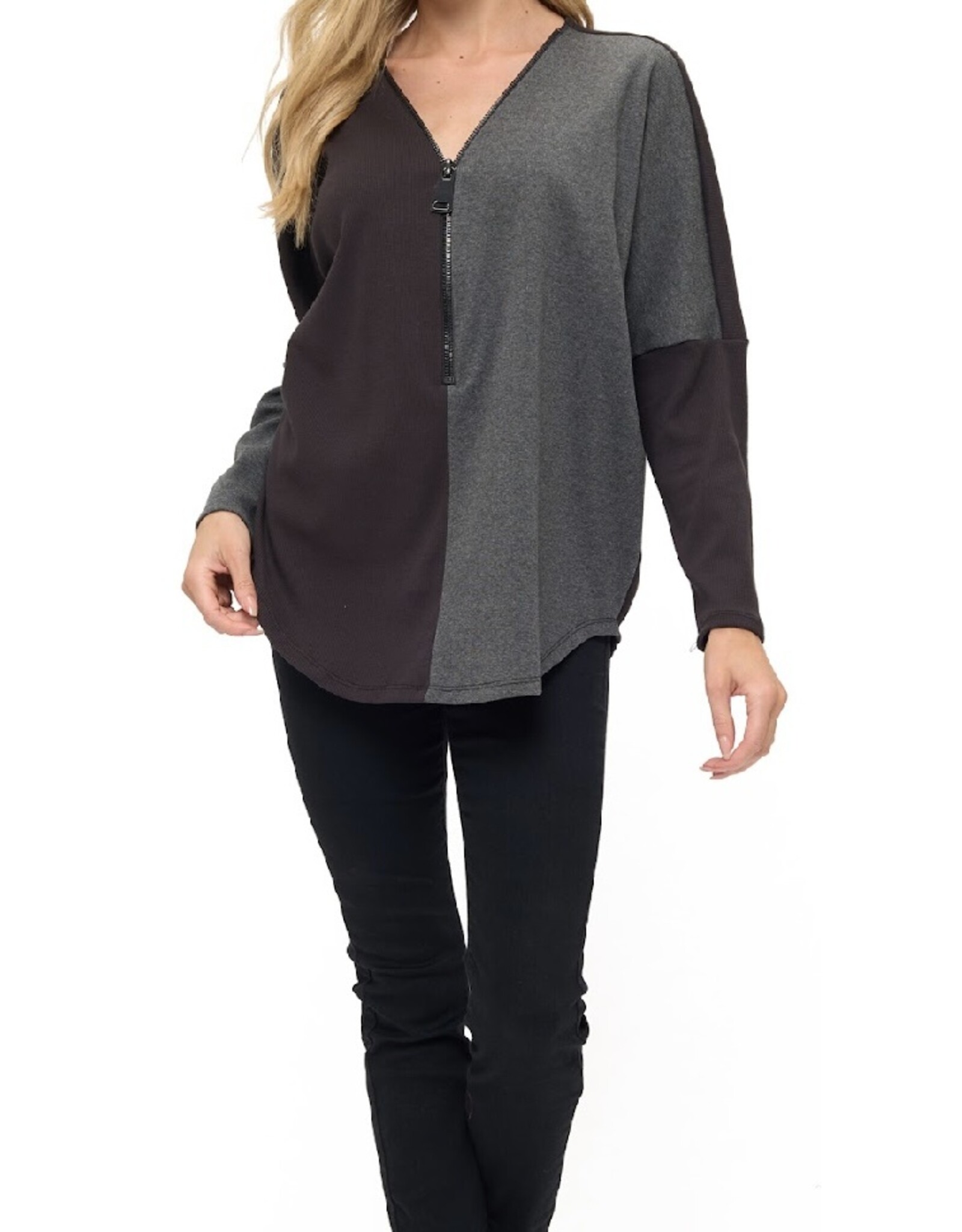 Colorblock dolman top