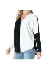 Colorblock dolman top