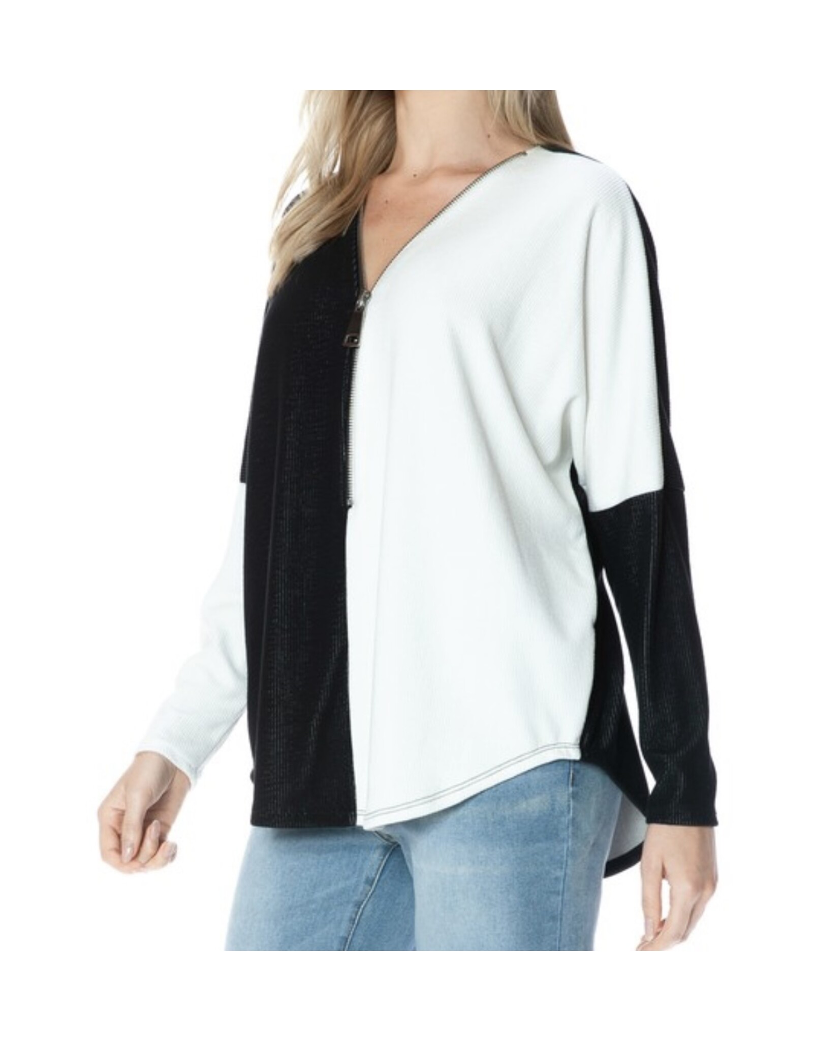 Colorblock dolman top