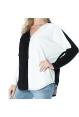 Colorblock dolman top