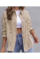 Miss sparkling Tattered Shacket