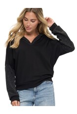 Ariella Contrast Slv Hoodie