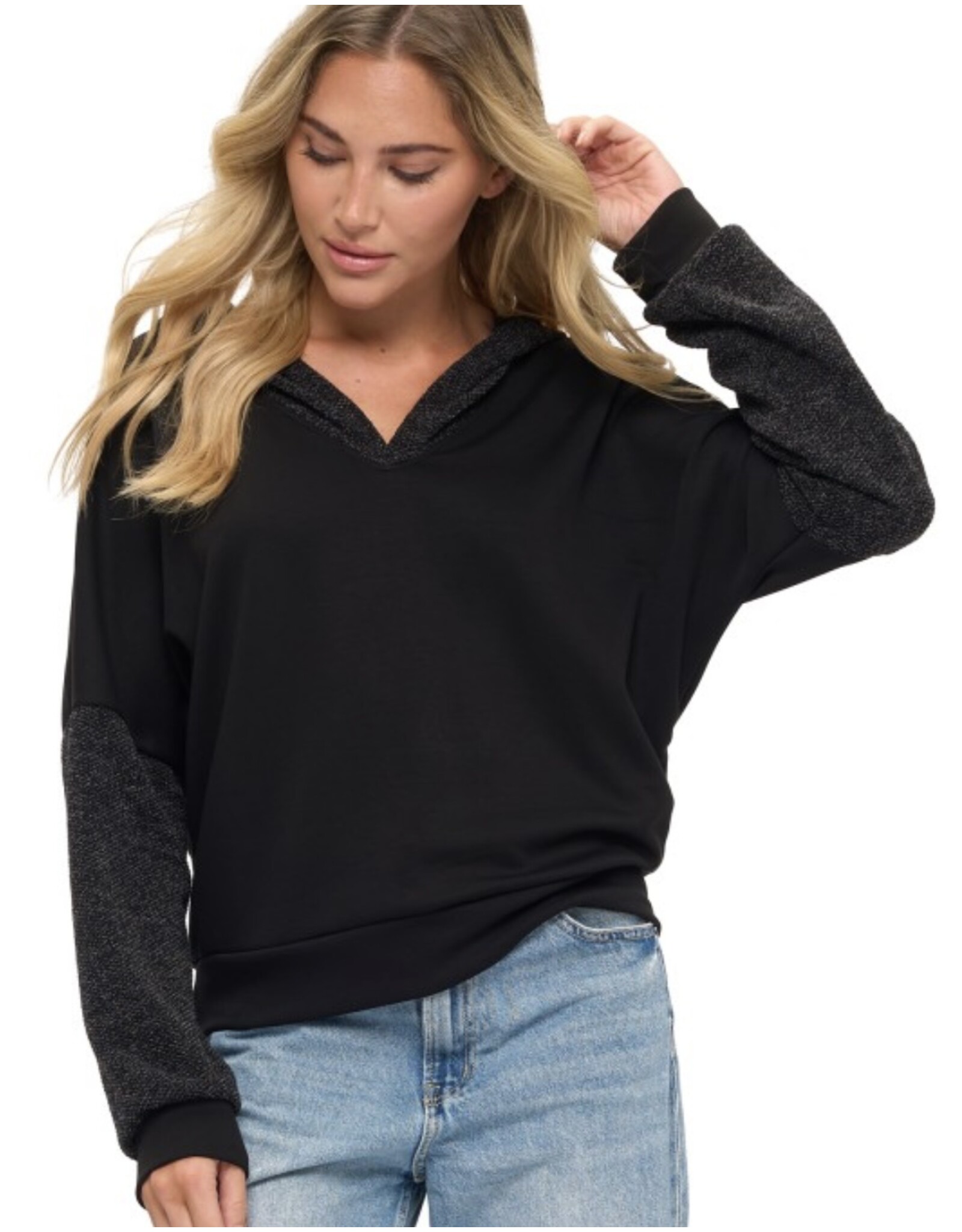 Ariella Contrast Slv Hoodie
