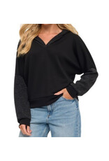 Ariella Contrast Slv Hoodie