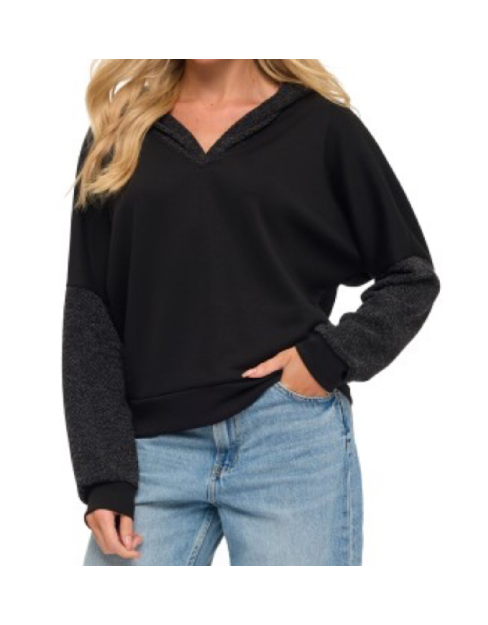 Ariella Contrast Slv Hoodie