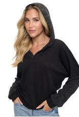 Ariella Contrast Slv Hoodie