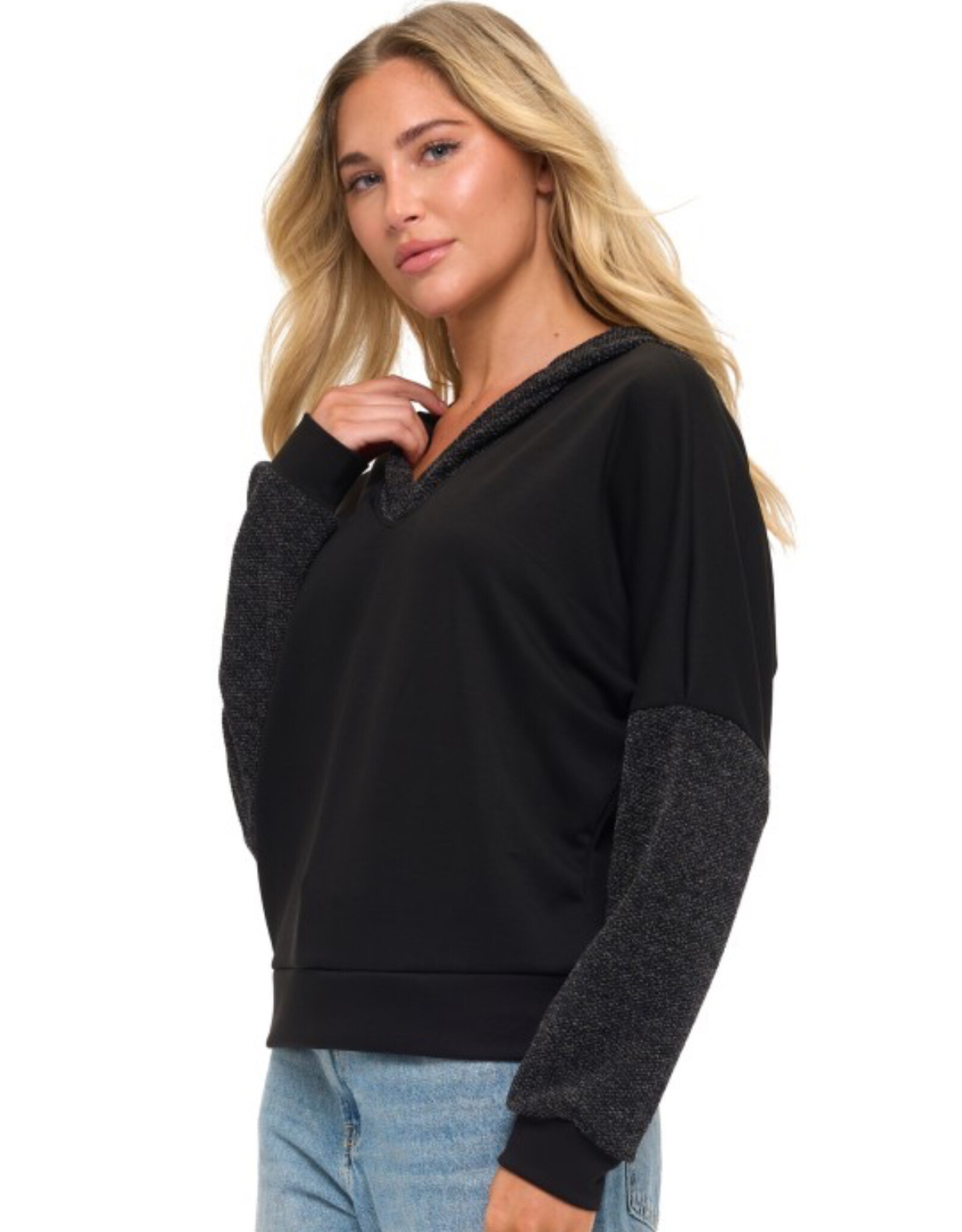 Ariella Contrast Slv Hoodie
