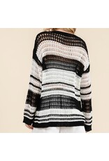 Lovelo Crochet Black & White L/S Sweater