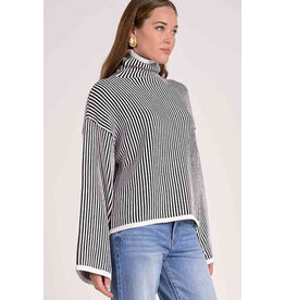 Elan elan B/W Stripe Sweater