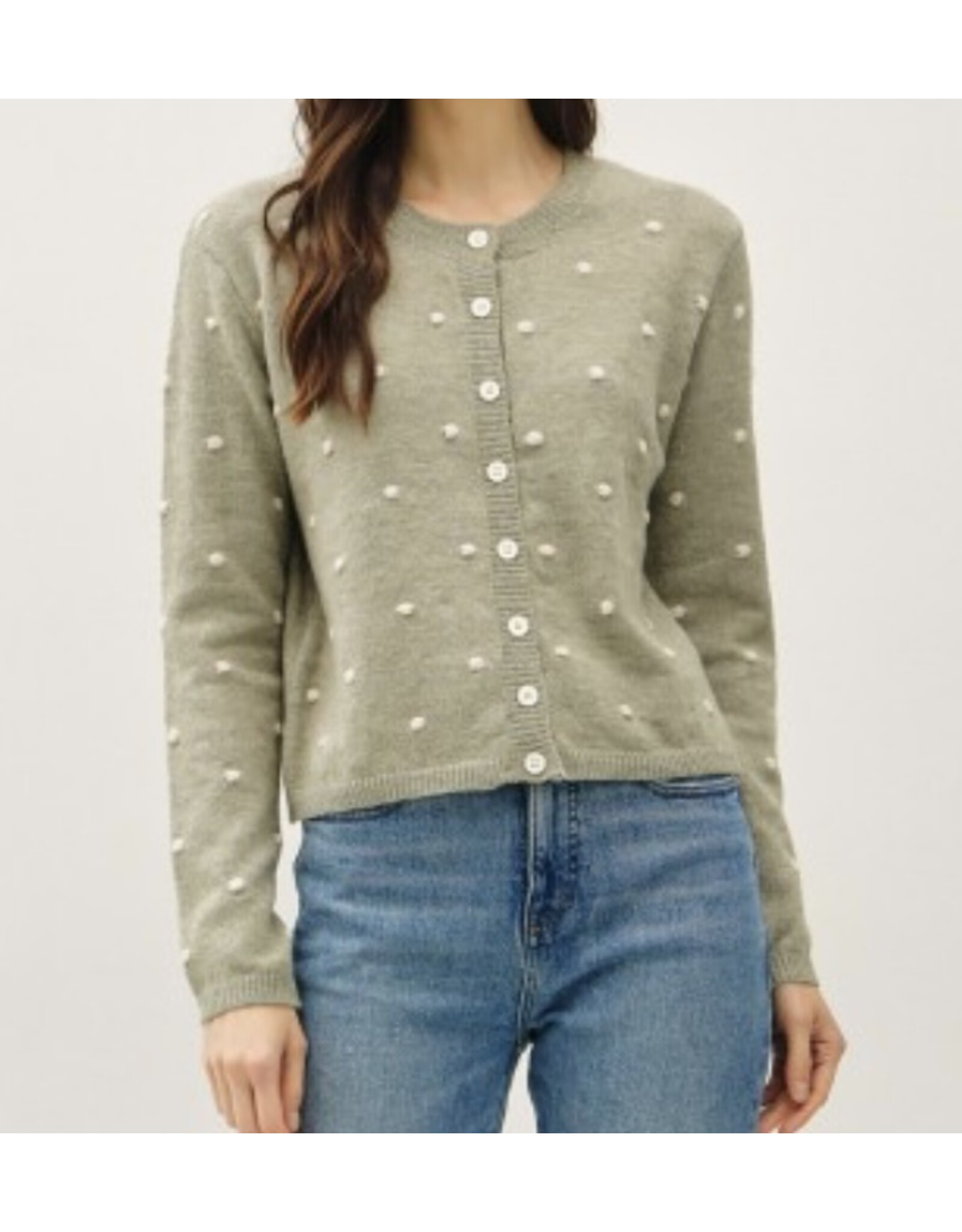 Polka Dots Sweater Cardigan